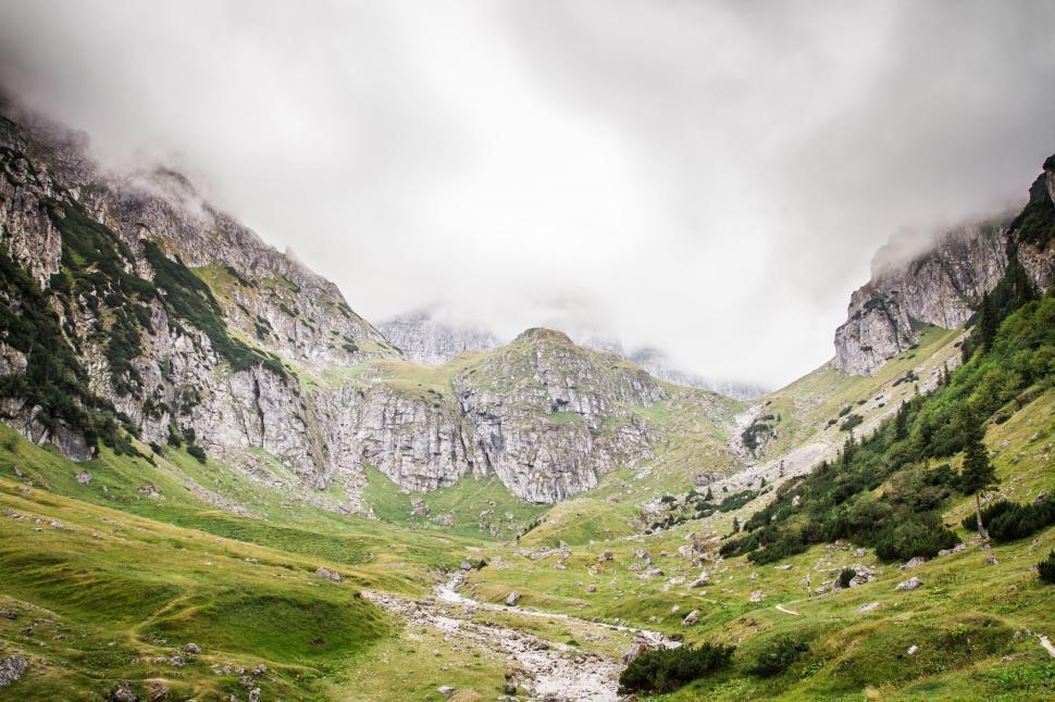 Free Image of Mountain Valley With Stream 