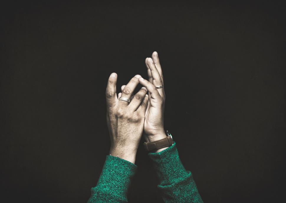 Free Image of Pair of Hands Reaching Up Into the Air 