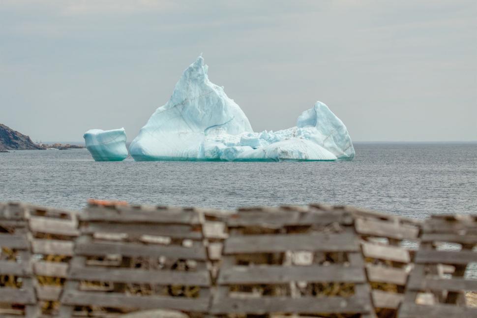 Free Image of Lobster Pots and Iceberg 