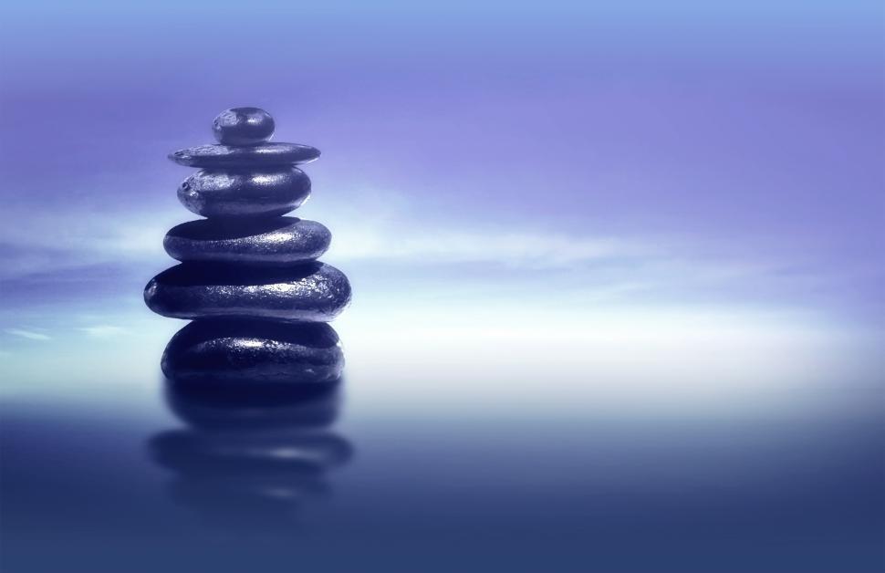 Free Image of Zen Stones - Feng Shui and Harmony Concept with Copyspace 