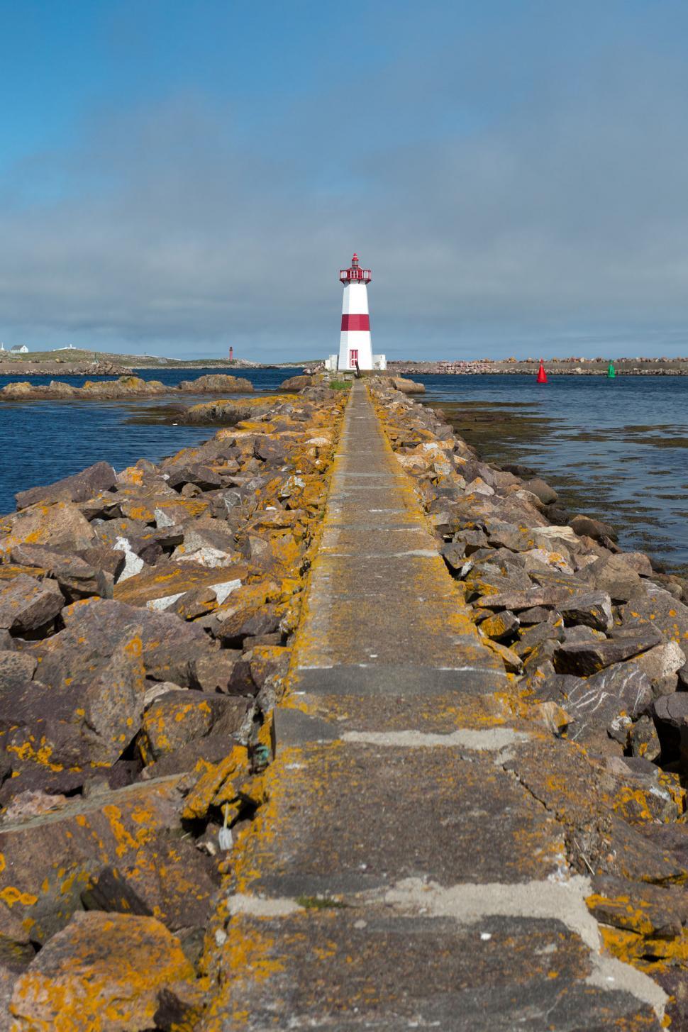 Free Image of Lighthouse and walkway 