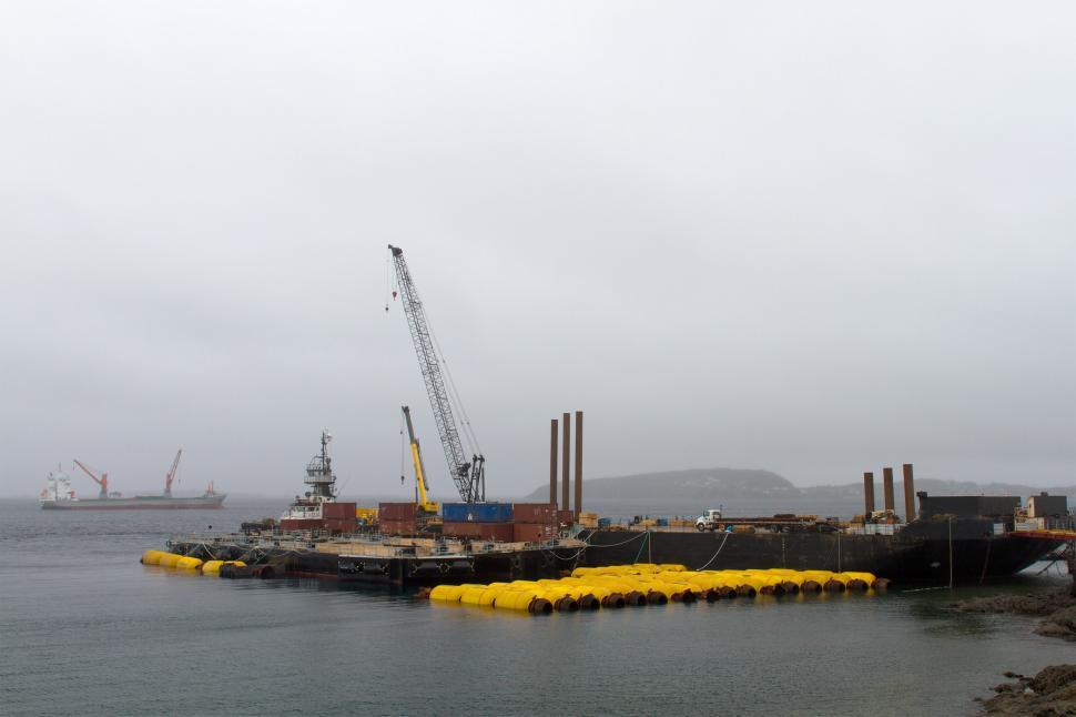 Free Image of Construction barge 