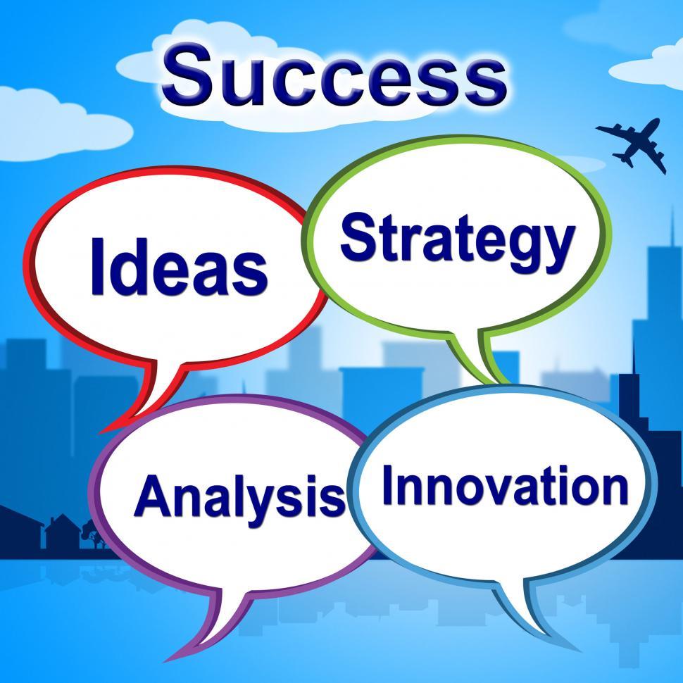 Free Image of Success Words Means Triumphant Innovation And Winner 