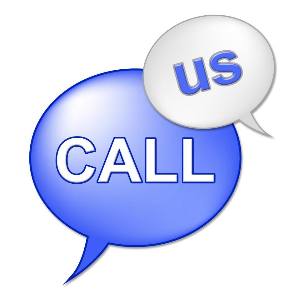 Free Image of Call Us Sign Means Talk Communicating And Discussion 