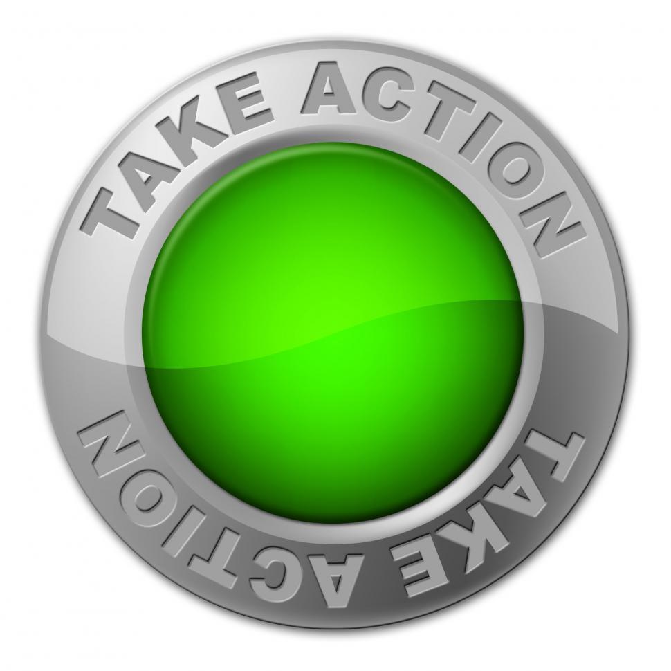Free Image of Take Action Button Shows Active Knob And Activism 