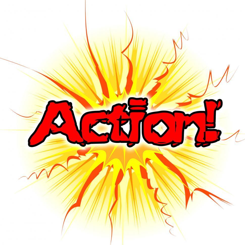 Free Image of Action Sign Means Do It And Acting 