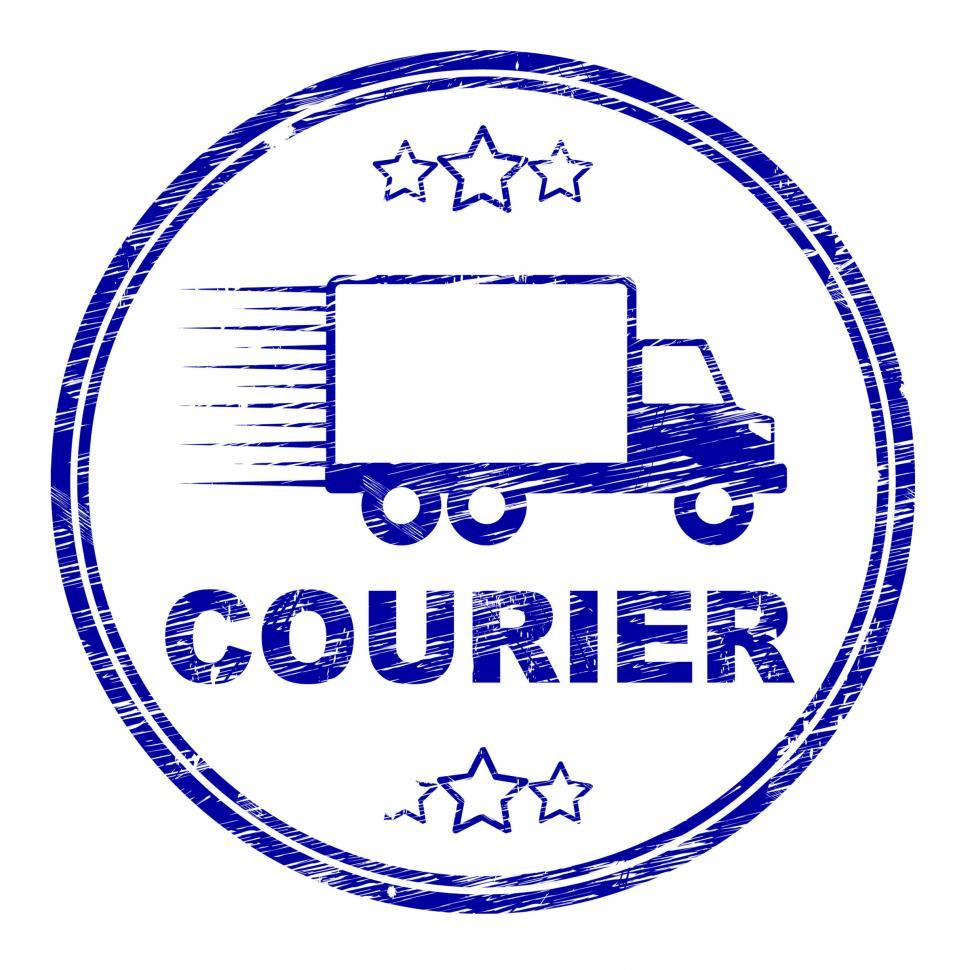 Free Image of Courier Stamp Means Delivery Shipping And Transport 