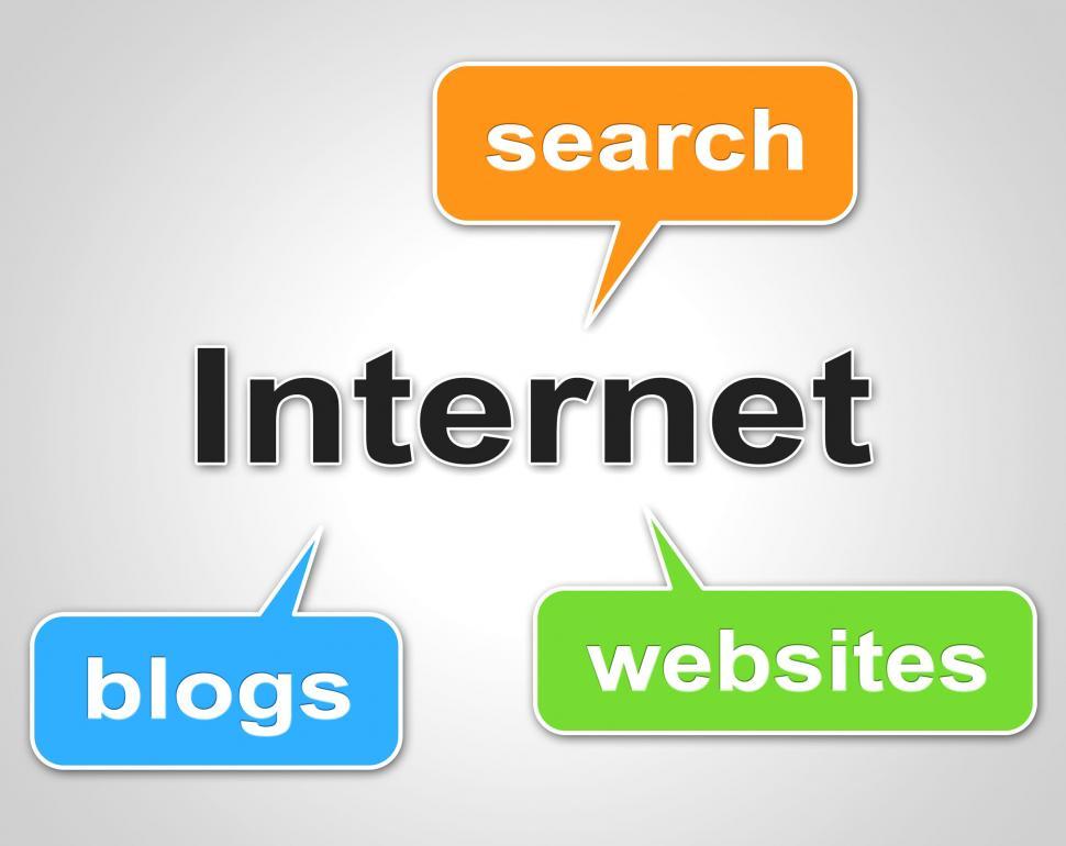 Free Image of Internet Words Represents World Wide Web And Blog 