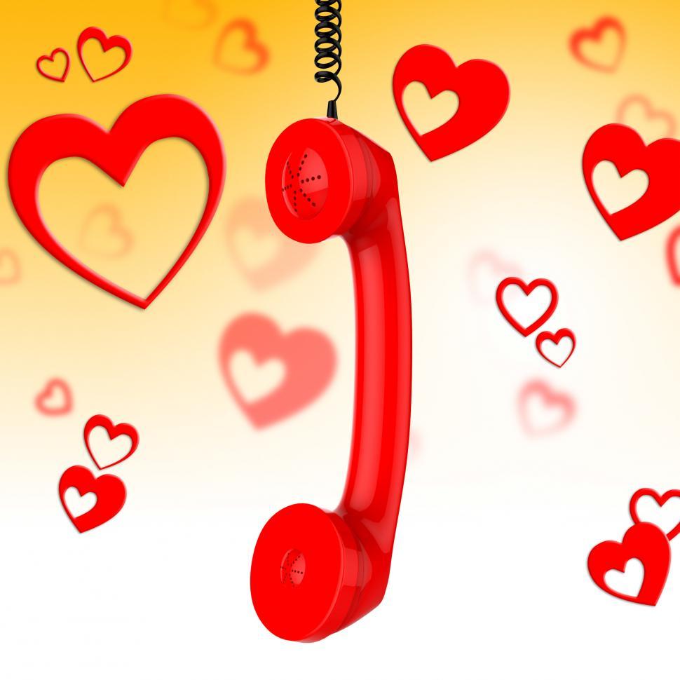Free Image of Romantic Call Represents Conversation Fondness And Discussion 