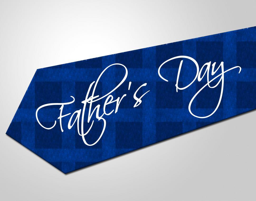 Free Image of Fathers Day Tie Means Greeting Joy And Fun 
