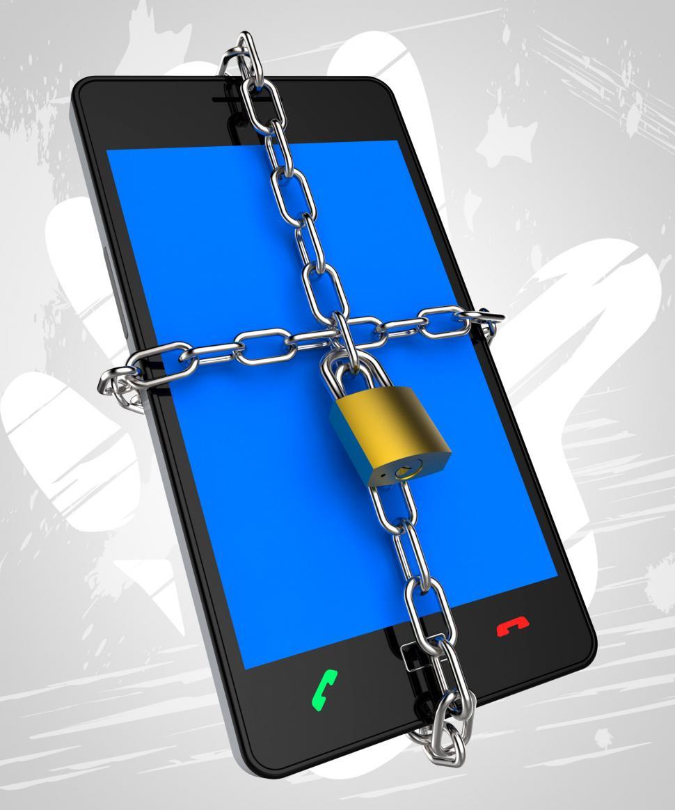 Free Image of Smartphone Locked Means Security Secured And Protect 