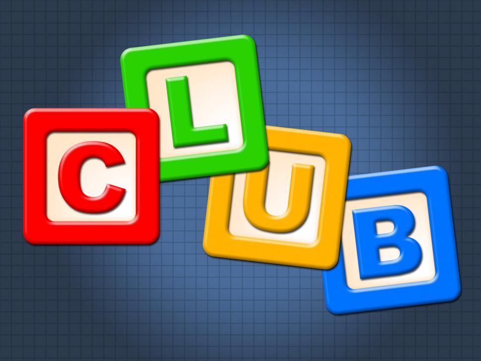 Free Image of Club Kids Blocks Means Join Membership And Clubs 