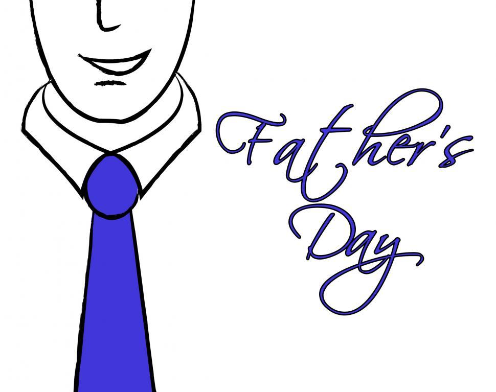 Free Image of Fathers Day Tie Shows Fun Parenting And Parties 