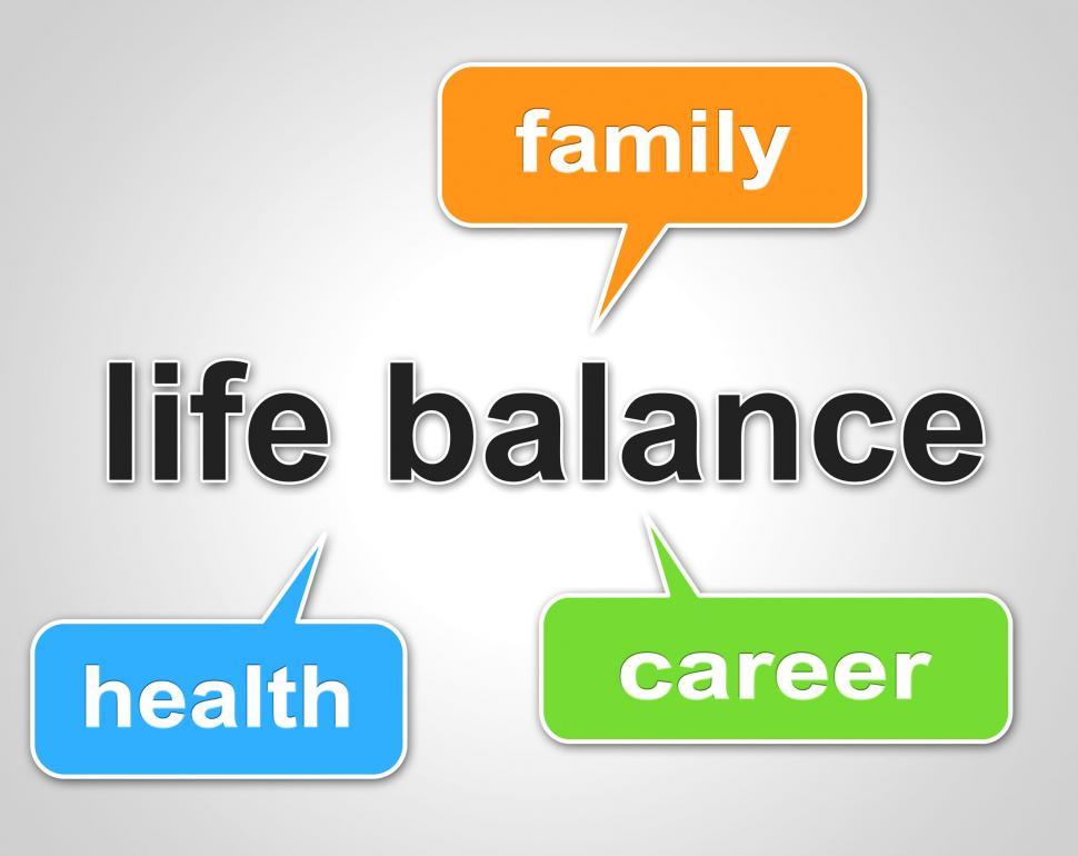 Free Image of Life Balance Means Equal Value And Balanced 