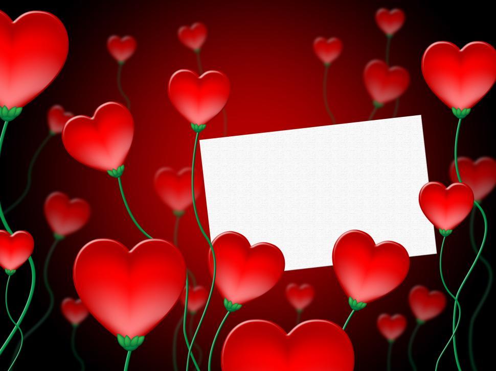 Free Image of Heart Message Represents Valentine Day And Communication 
