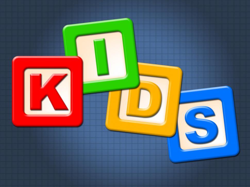 Free Image of Kids Blocks Indicates Mailing Youngsters And Mailed 