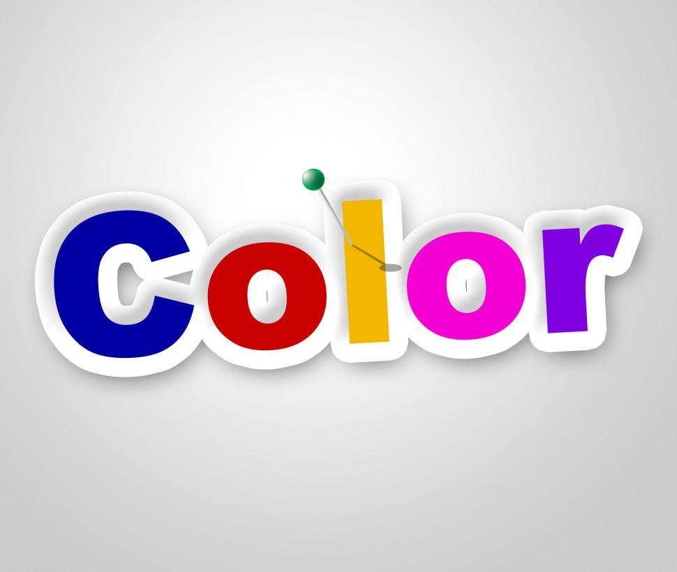 Free Image of Color Sign Means Multicolored Colorful And Vibrant 