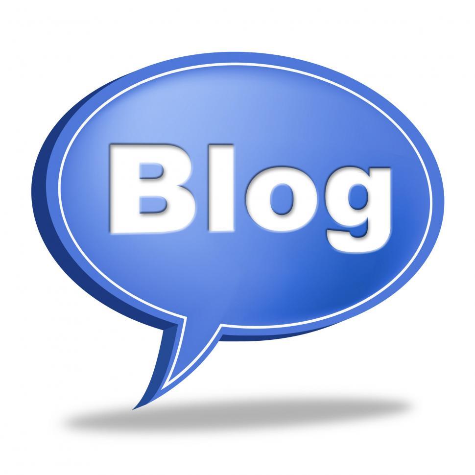 Free Image of Blog Message Means World Wide Web And Blogging 