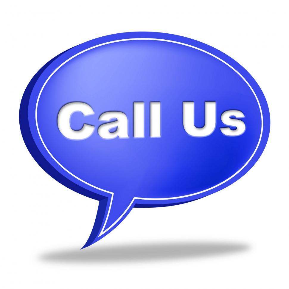 Free Image of Call Us Sign Indicates Network Communicate And Chat 