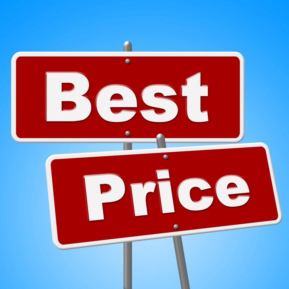 Free Image of Best Price Signs Means Promotion Placard And Sales 