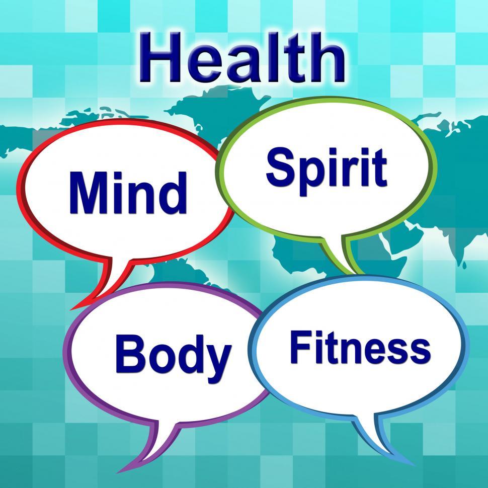 Free Image of Health Words Indicates Well Healthcare And Wellness 