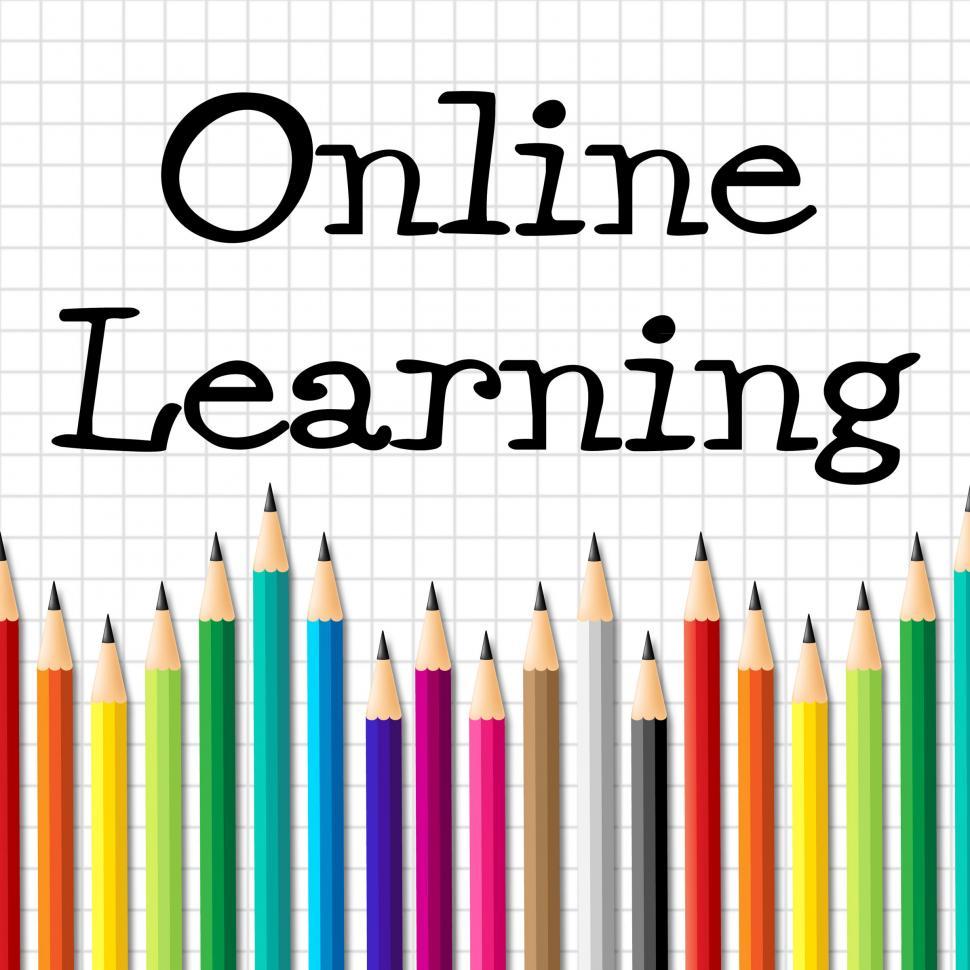 Free Image of Online Learning Pencils Represents Web Site And Toddlers 