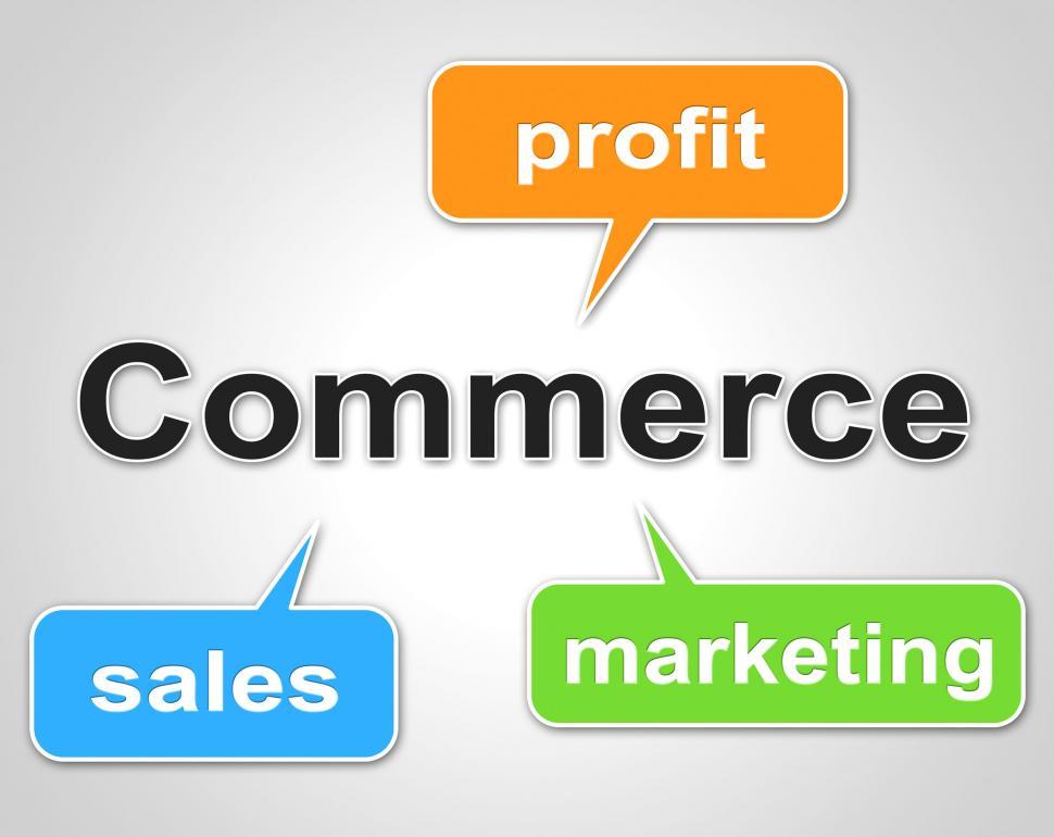 Free Image of Commerce Words Shows Export Commercial And Buying 