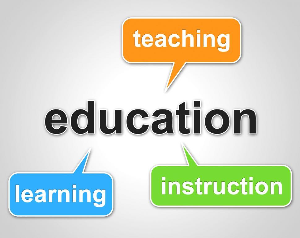 Free Image of Education Words Represents Learning Tutoring And Schooling 