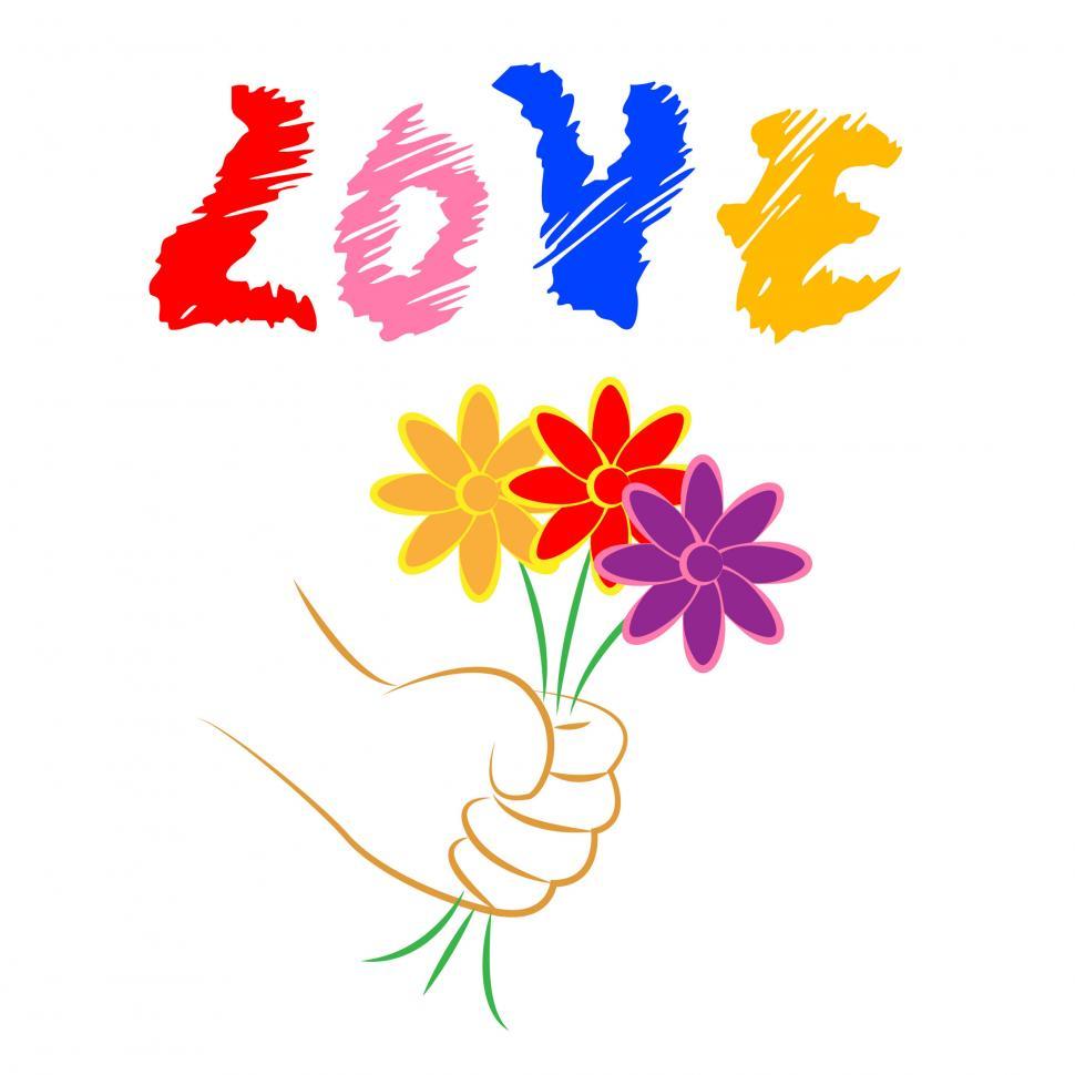 Free Image of Love Flowers Means Floral Adoration And Loving 