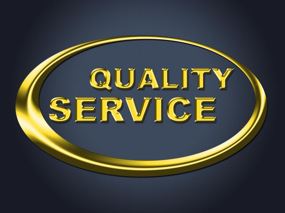 Free Image of Quality Service Sign Represents Help Desk And Advice 
