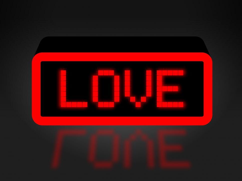 Free Image of Love Neon Sign Shows Compassion Compassionate And Affection 