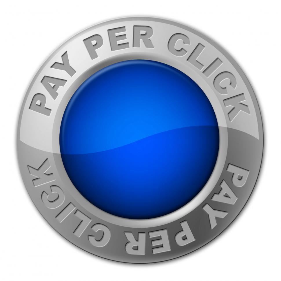 Free Image of Ppc Button Shows Pay Per Click And Advertising 