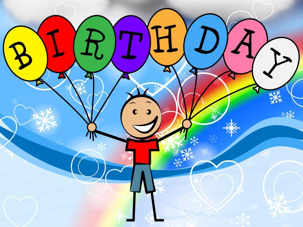 Free Image of Birthday Balloons Represents Youngsters Kids And Celebrate 