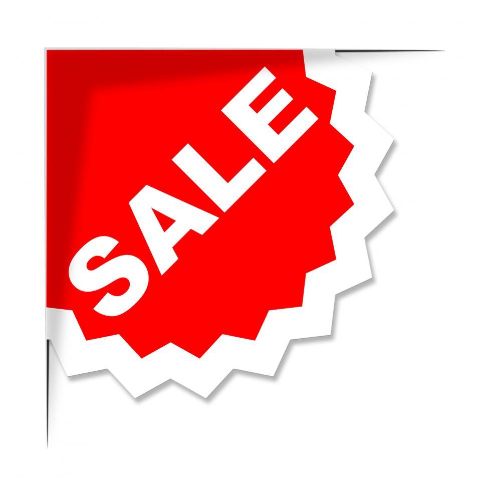 Free Image of Sale Label Represents Clearance Savings And Sales 