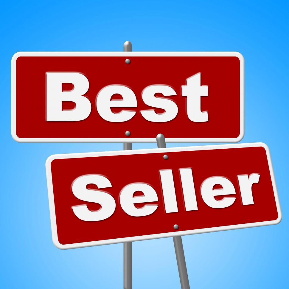 Download Free Stock Photo of Best Seller Signs Means Vending Rated And Sold 