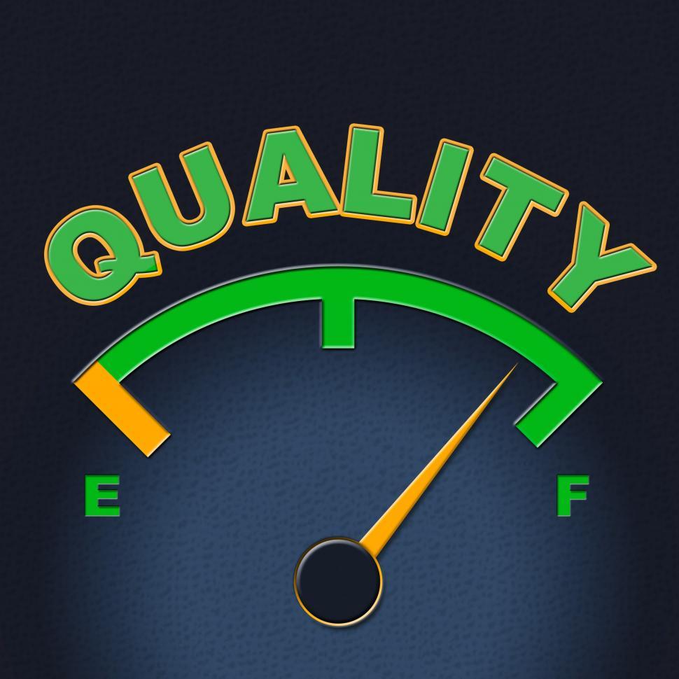 Free Image of Quality Gauge Indicates Perfect Indicator And Satisfaction 
