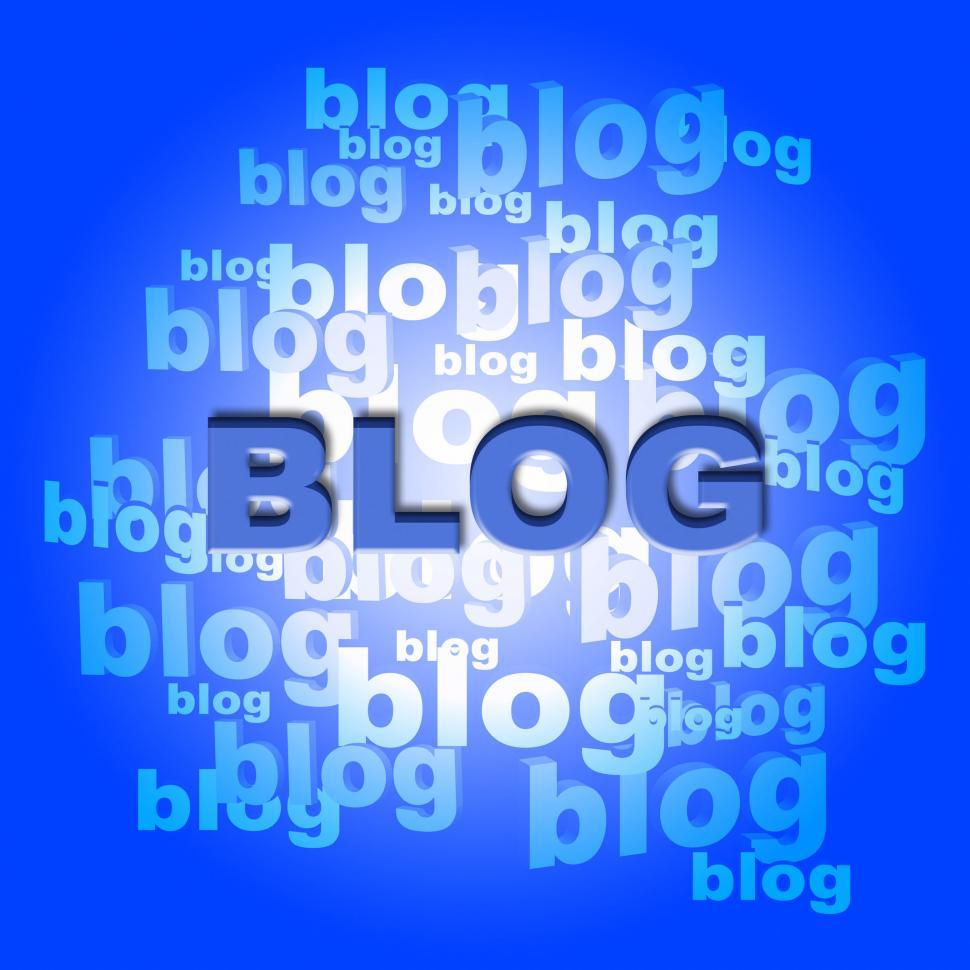 Free Image of Blog Words Means World Wide Web And Blogger 