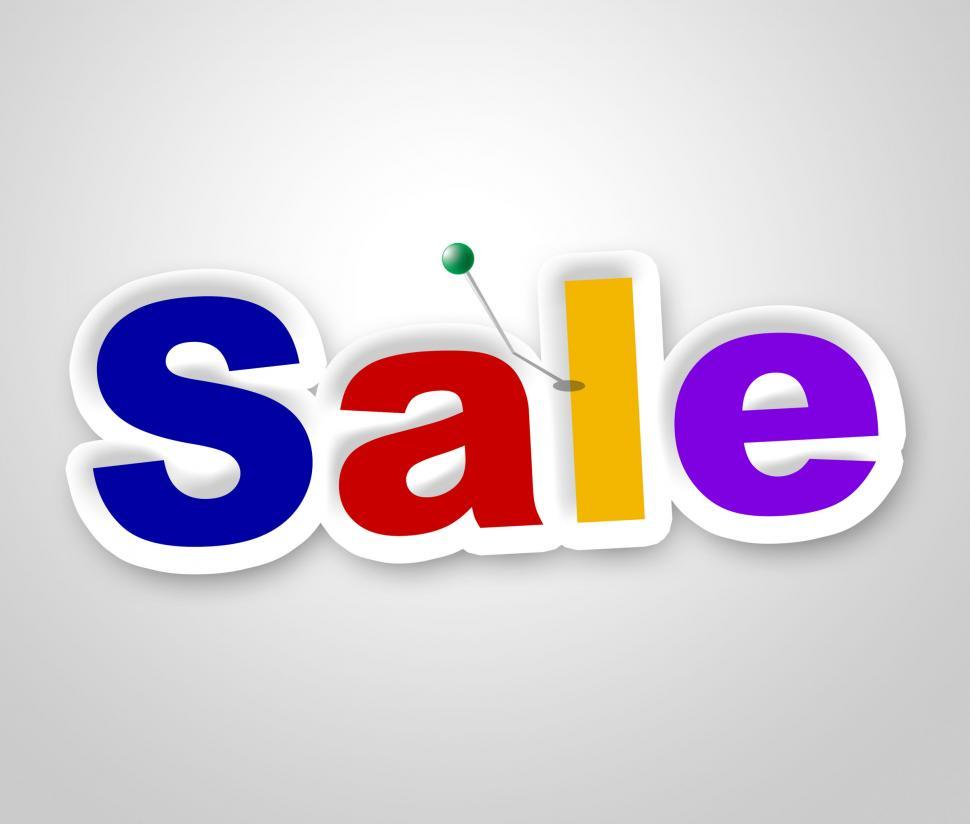 Free Image of Sale Sign Represents Clearance Discounts And Promotion 