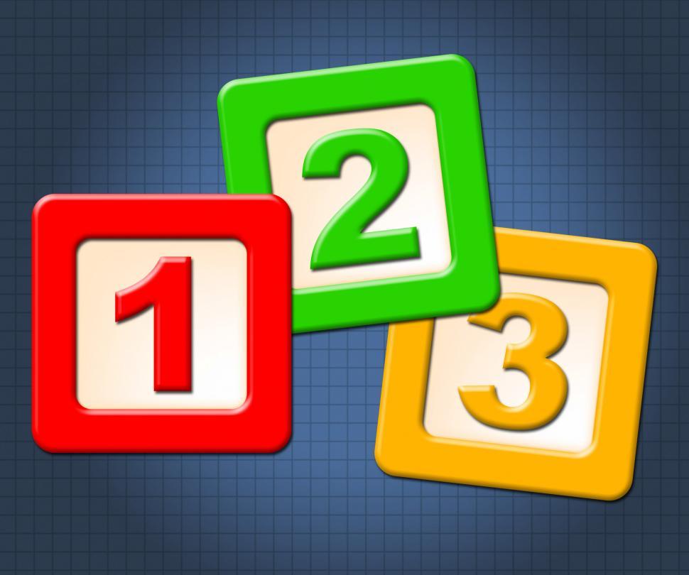 Free Image of Numbers Numeracy Means Blocks Child And Numerals 