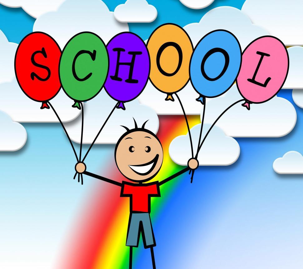 Free Image of School Balloons Represents Youth Male And Learned 