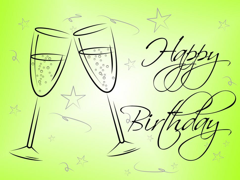 Free Image of Happy Birthday Glasses Indicates Celebrating Celebration And Par 