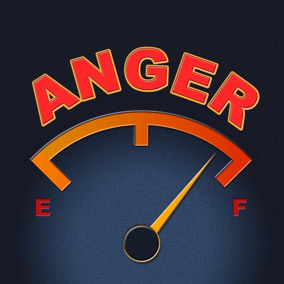 Free Image of Anger Gauge Means Annoy Annoyed And Rage 