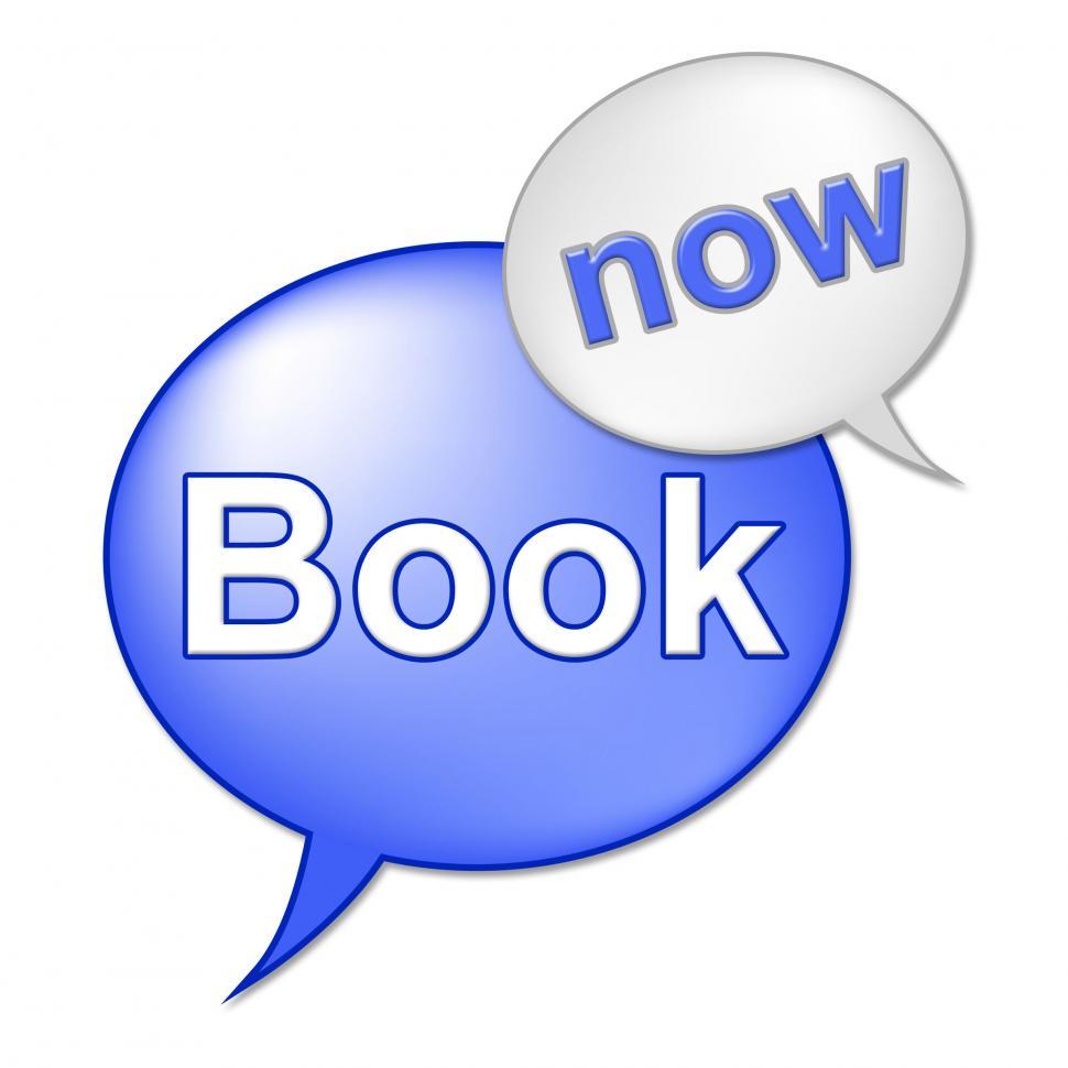 Free Image of Book Now Message Means At The Moment And Booked 