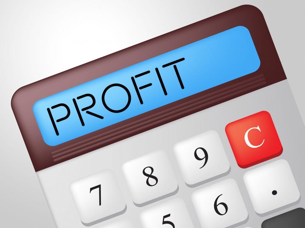 Free Image of Profit Calculator Shows Lucrative Growth And Earn 