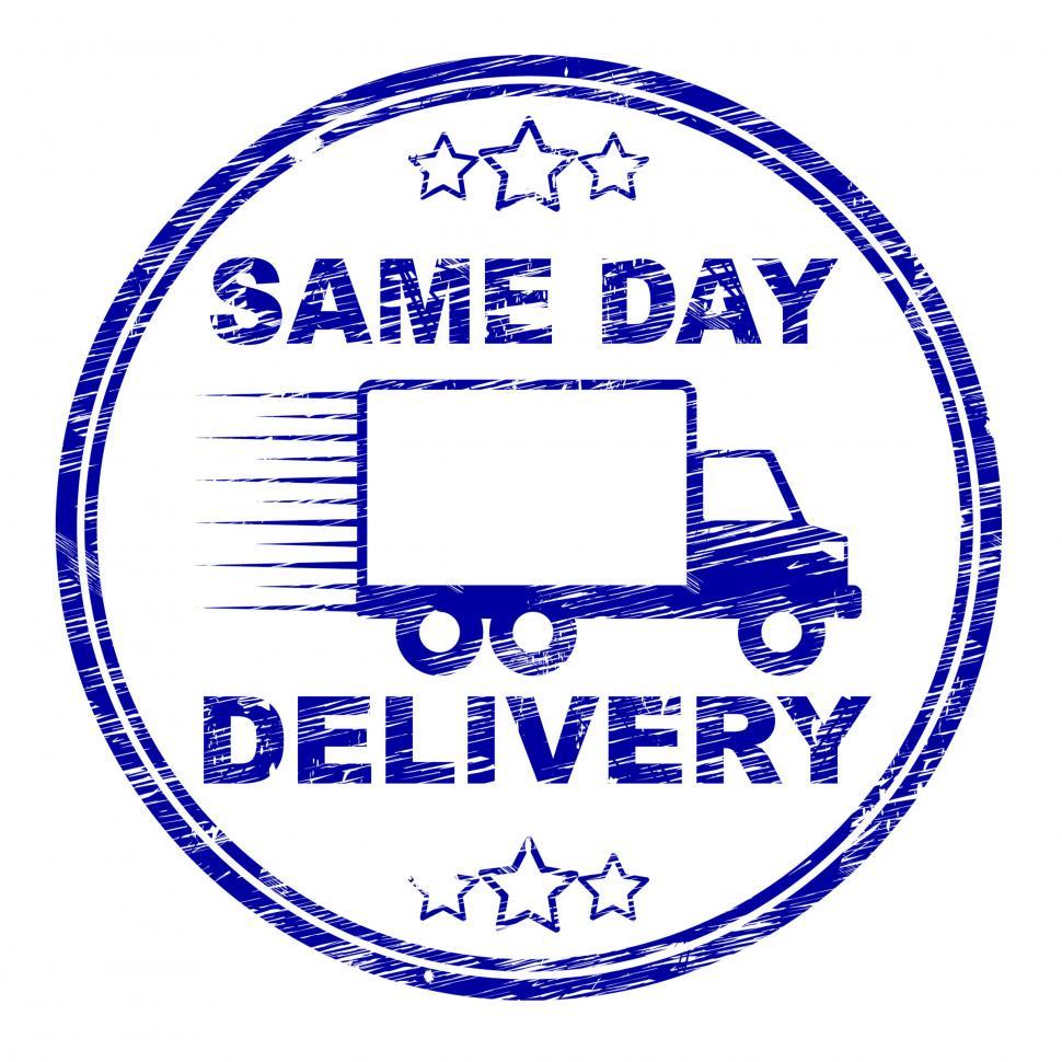 Free Image of Same Day Delivery Represents Distributing Shipping And Logistics 