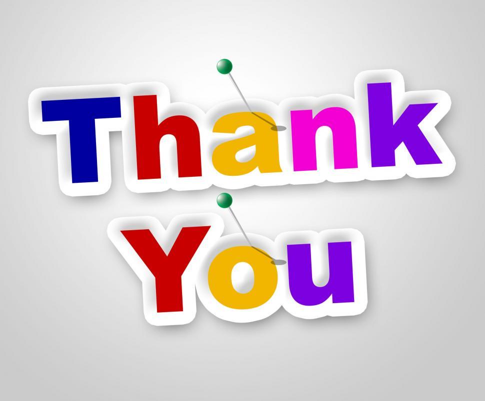 Free Image of Thank You Sign Indicates Many Thanks And Appreciate 
