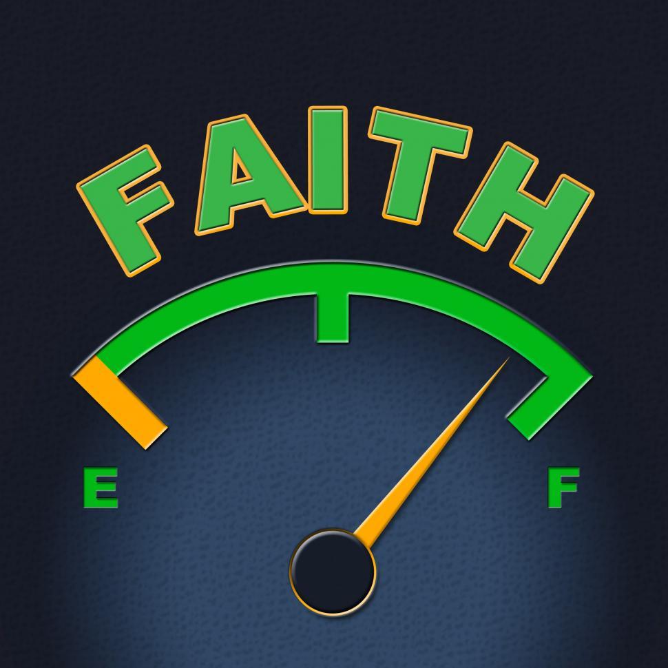 Free Image of Faith Gauge Shows Scale Religious And Indicator 