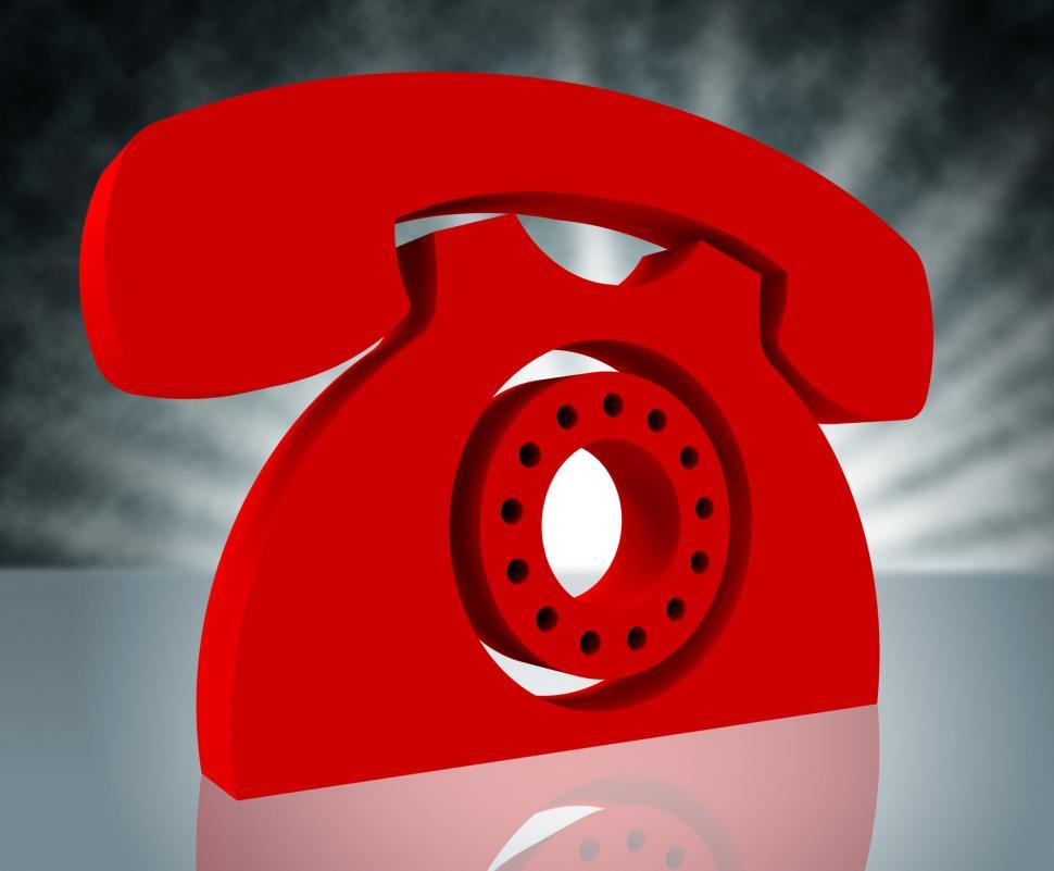 Free Image of Telephone Call Shows Question Information And Chat 