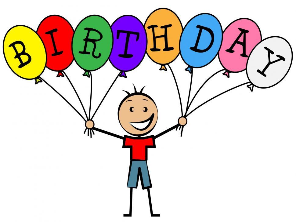 Free Image of Birthday Balloons Indicates Congratulations Congratulating And C 
