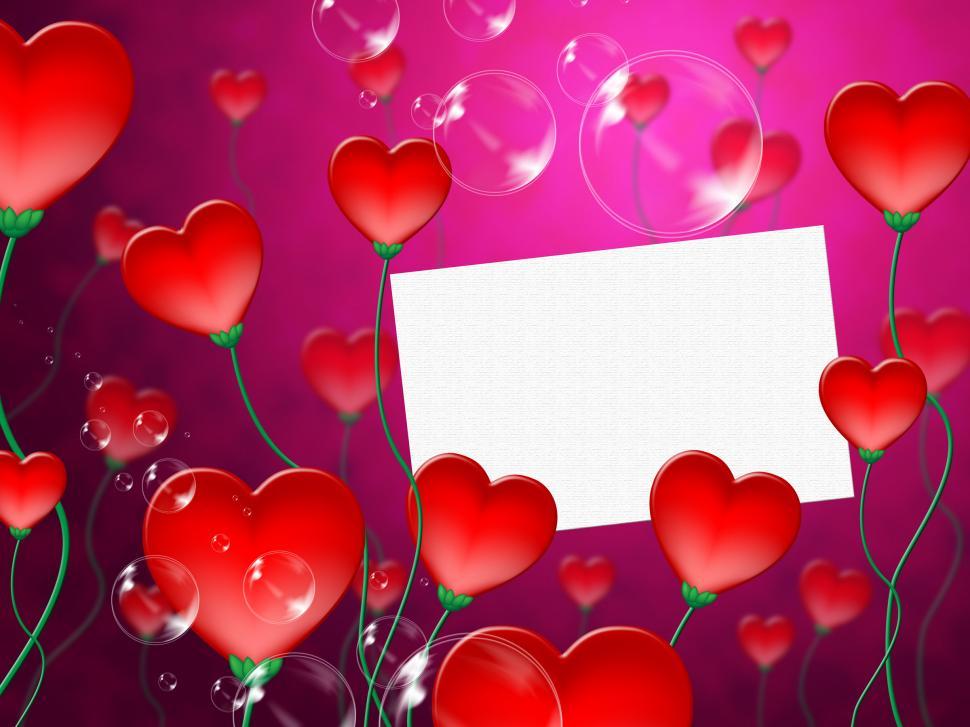 Free Image of Heart Message Means Valentine Day And Correspond 